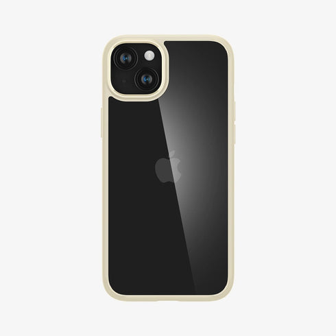 ACS07209 - iPhone 15 Series Ultra Hybrid Case in Natural Titanium showing the back